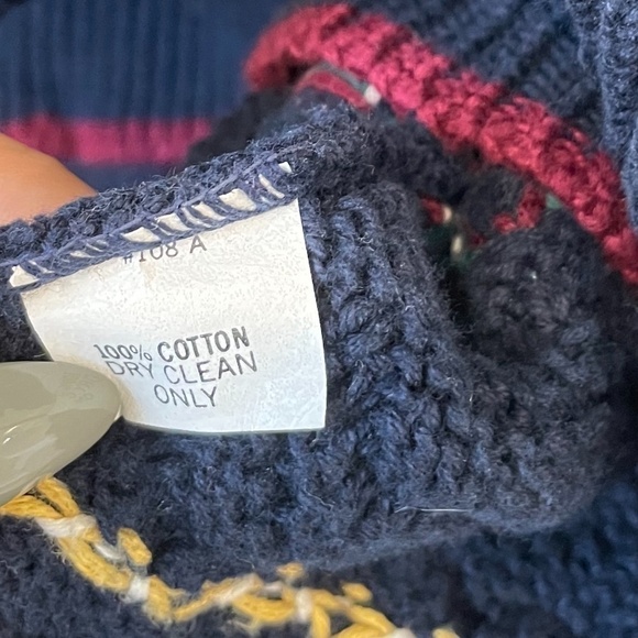 Jack Henry Knit Blue Men's Sweater - Picture 5 of 6